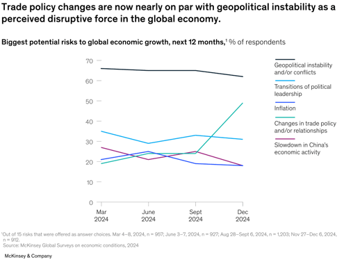 Results of McKinsey economic survey dec 2024